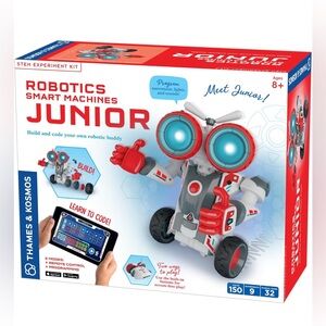 Thames & Kosmos Robotics Smart Machines Junior STEM Kit, Build & Code Your Robot